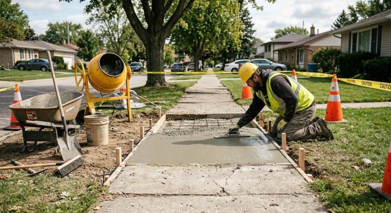 Concrete Sidewalk Installation Service